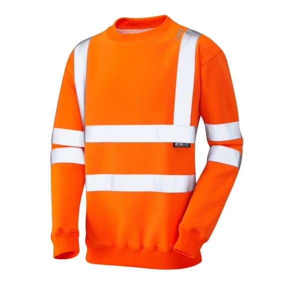 LEO WORKWEAR WINKLEIGH ISO 20471 Cl 3 Crew Neck Sweatshirt