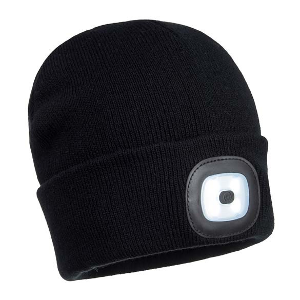 Rechargeable Twin LED Beanie