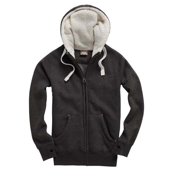 Cottonridge Sherpa Fleece Zipped Hoodie