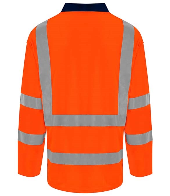 Pro RTX High Visibility Long Sleeve Polo Shirt