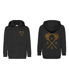 Fruit of the Loom Adult Classic Hooded Sweatshirt Crossed Torches Logo 